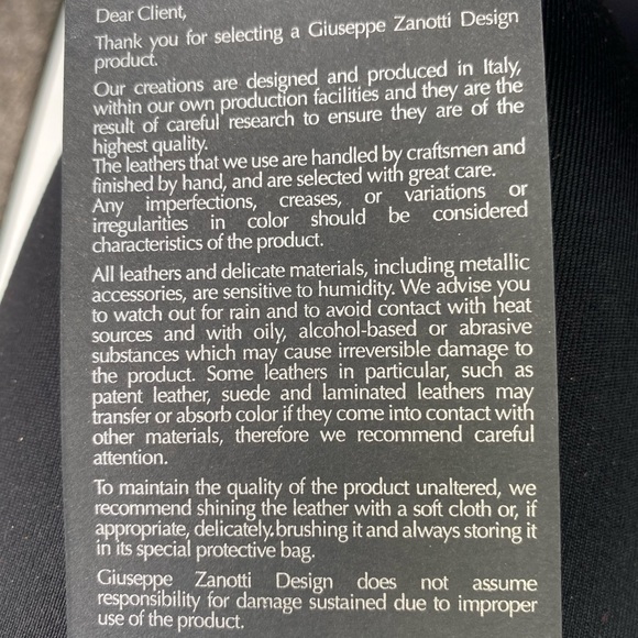 Brand New in box Giuseppe Zanotti size 39 - Picture 11 of 11